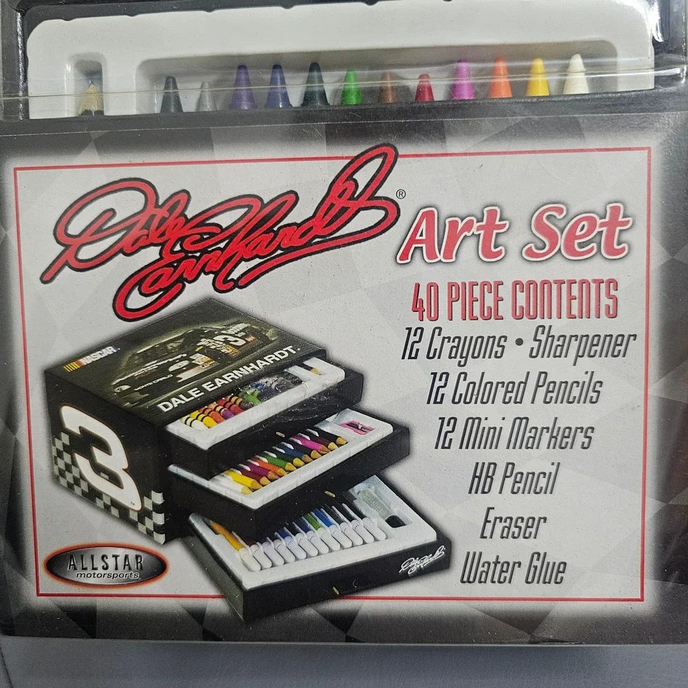 Vintage 1999 Dale Earnhardt NASCAR‎ 40 Piece Art Set Allstar Motorsports 00271